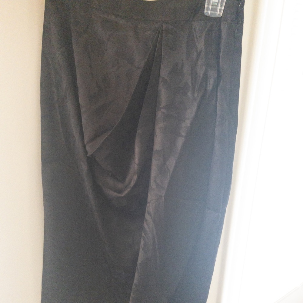 Nasty Gal Black Satin Skirt
